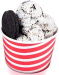 Leakproof Red Dessert Bowls 10 Oz Tea Party Disposable Paper Cups