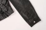 Ladies High quality leather jacket, Women's Leather jacket, Sherpa collar