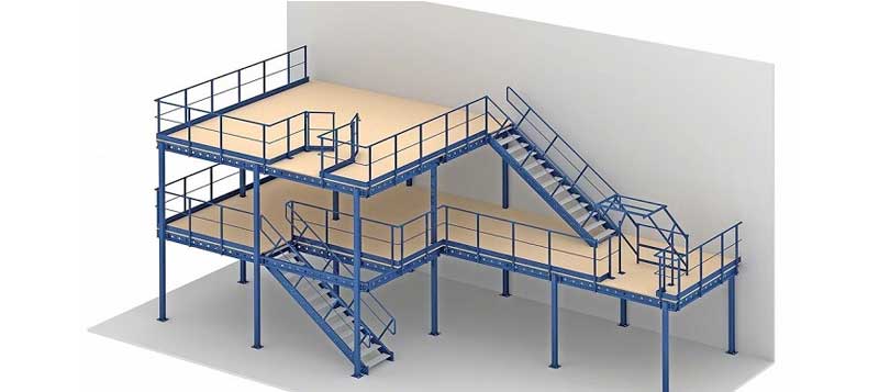 Corrosion Protection Warehouse Q235B SS Mezzanine Racking System