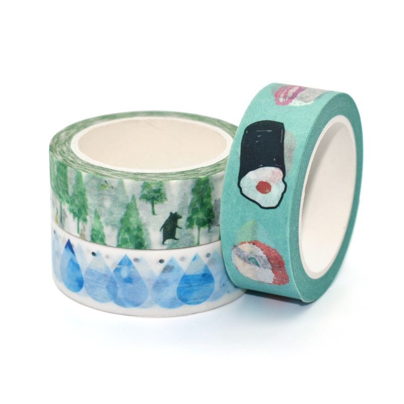 Waterproof Single Side Adhesive Washi Paper Tape