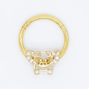 Quality 16G 10mm Nose Piercing Jewellery Gold Plated 316L surgical grade wholesale