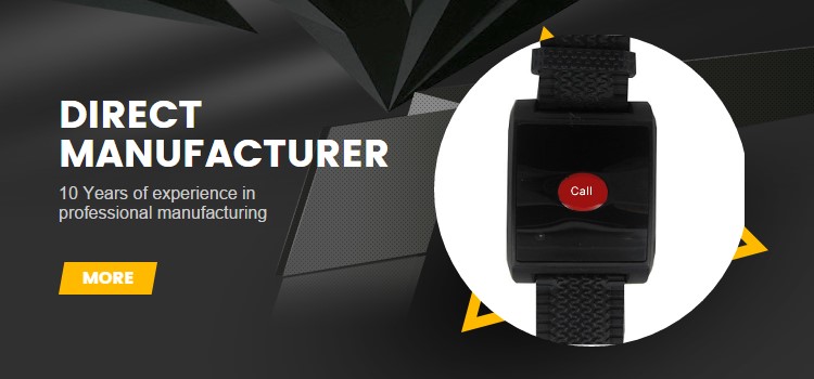 New design Wireless equipment 1-key wrist watch caller
