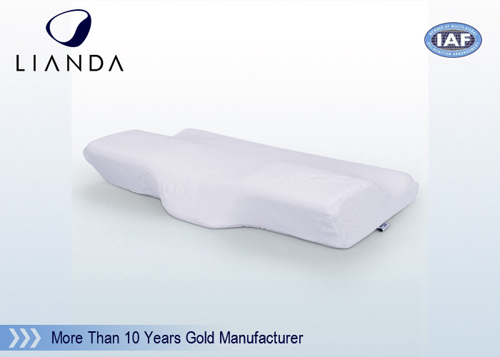 Health Contour Memory Foam Pillows Specially Curved Fitting Human Neck And Head