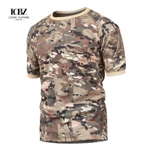 Quality Quick-dry UV Resistance Gym T-shirt Tactical Hygroscopic Training Uniform for Men wholesale