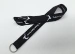 popular Personalized logo silk screen neck lanyard with split ring