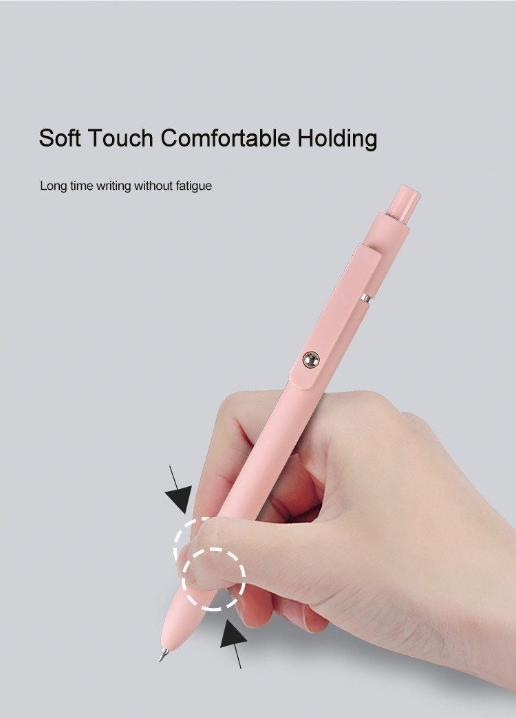 Creative Aesthetic Roller Ball Pen 0.5mm Fast Dry Fine Point Plastic Gel Pen