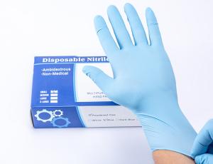 Quality Blue Medical Nitrile Examination Gloves Disposable Powder Free wholesale