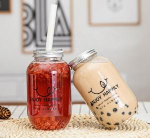 Quality 330ml 650ml Biodegradable Plastic Bottles PLA PET Bubble Tea Juice U Shaped wholesale