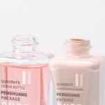 Square Stransparent Foundation Glass Bottle 15ml Sample Size Cosmetic Lotion
