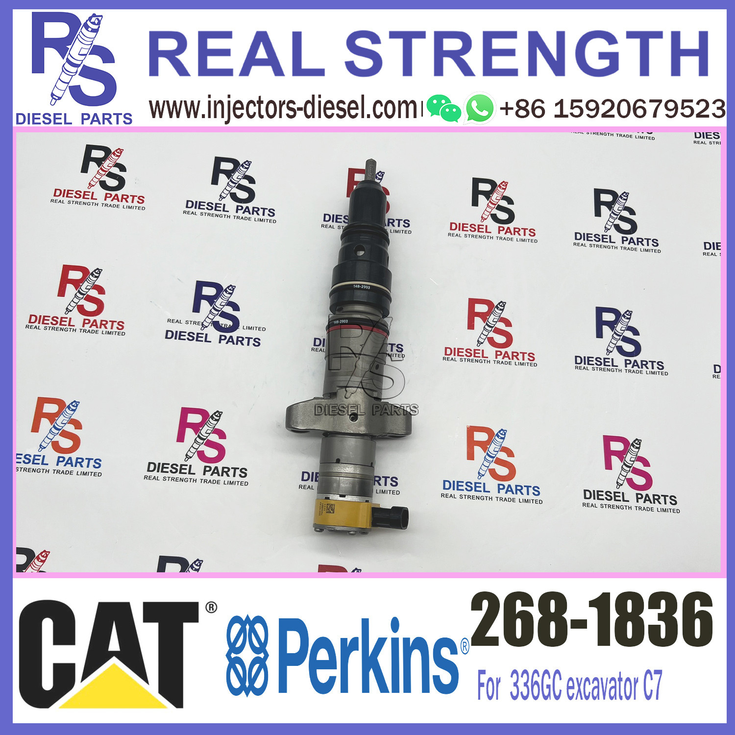 Common Rail Fuel Injector268-1836 336GC excavator C7 Injector 268-1836