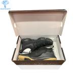 Kraft Packaging Black Shoe Corrugated Shipping Boxes Customized Printed Logo