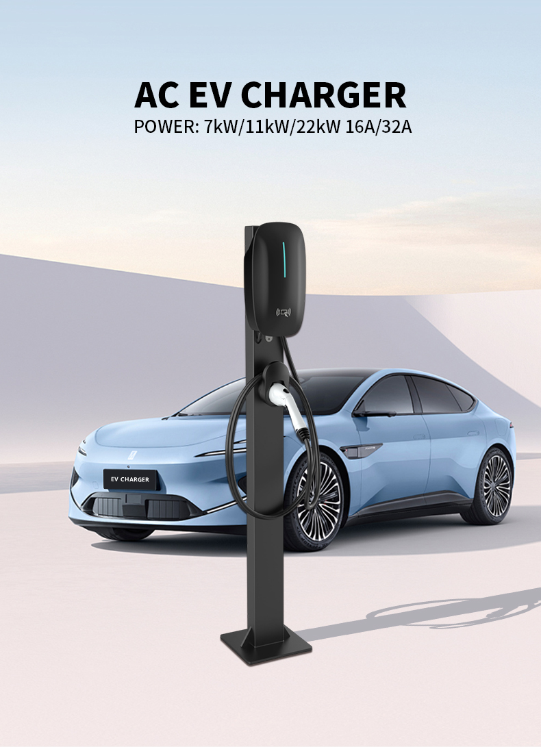 Smart Wallbox Electric Vehicle Charger with 11kw Output Power and 50Hz Grid Frequency