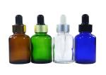 Essential Oil Brown Dropper Bottles , Oil Dropper Bottle With Aluminum Black