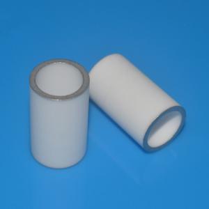 Quality 99% Metallized Ceramic Tube Bushing Sleeve High Density Yttria Stabilized Ends Open wholesale