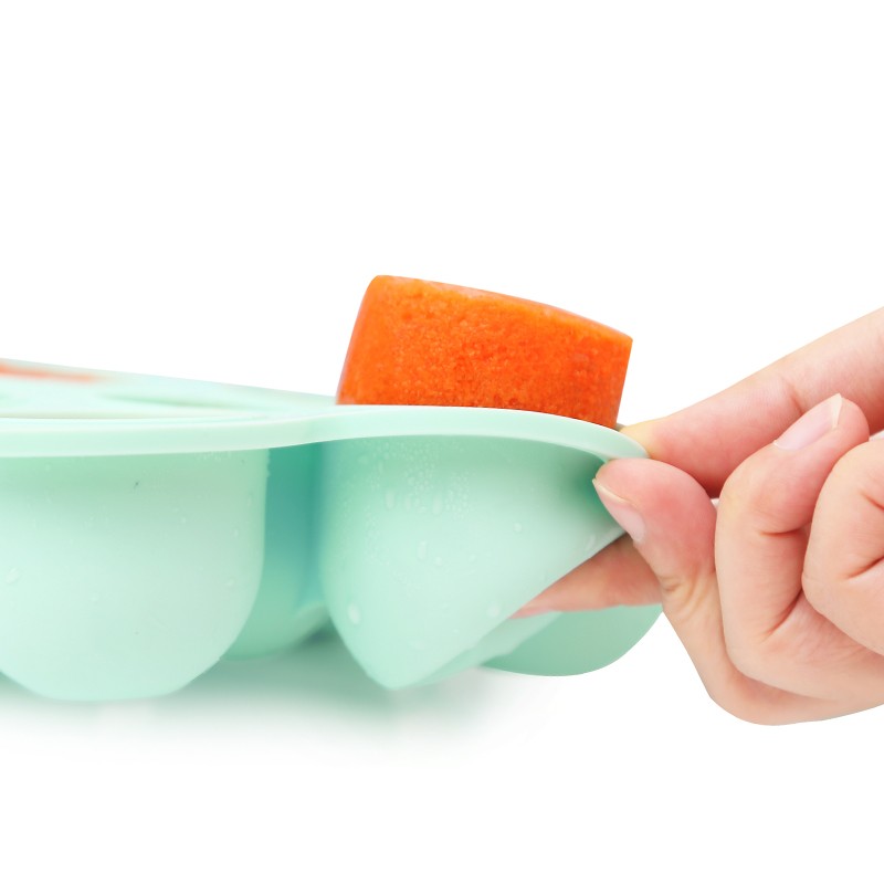 Baby Complementary Silicone Ice Trays Food Grade Customized Color With Lids