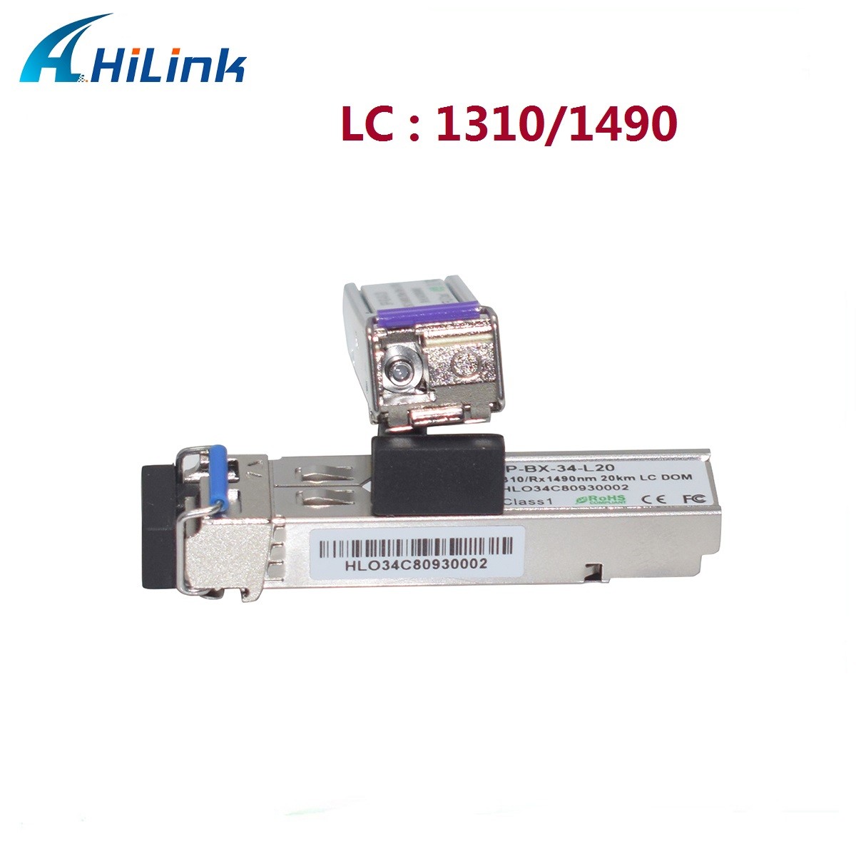 BIDI SFP Transceiver Modules 1.25G 1310/1490nm 20KM SC/LC Simplex DDM WDM