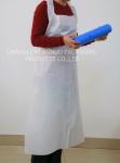 White Disposable Plastic Aprons On A Roll , Waterproof Hygiene Surgical Apron