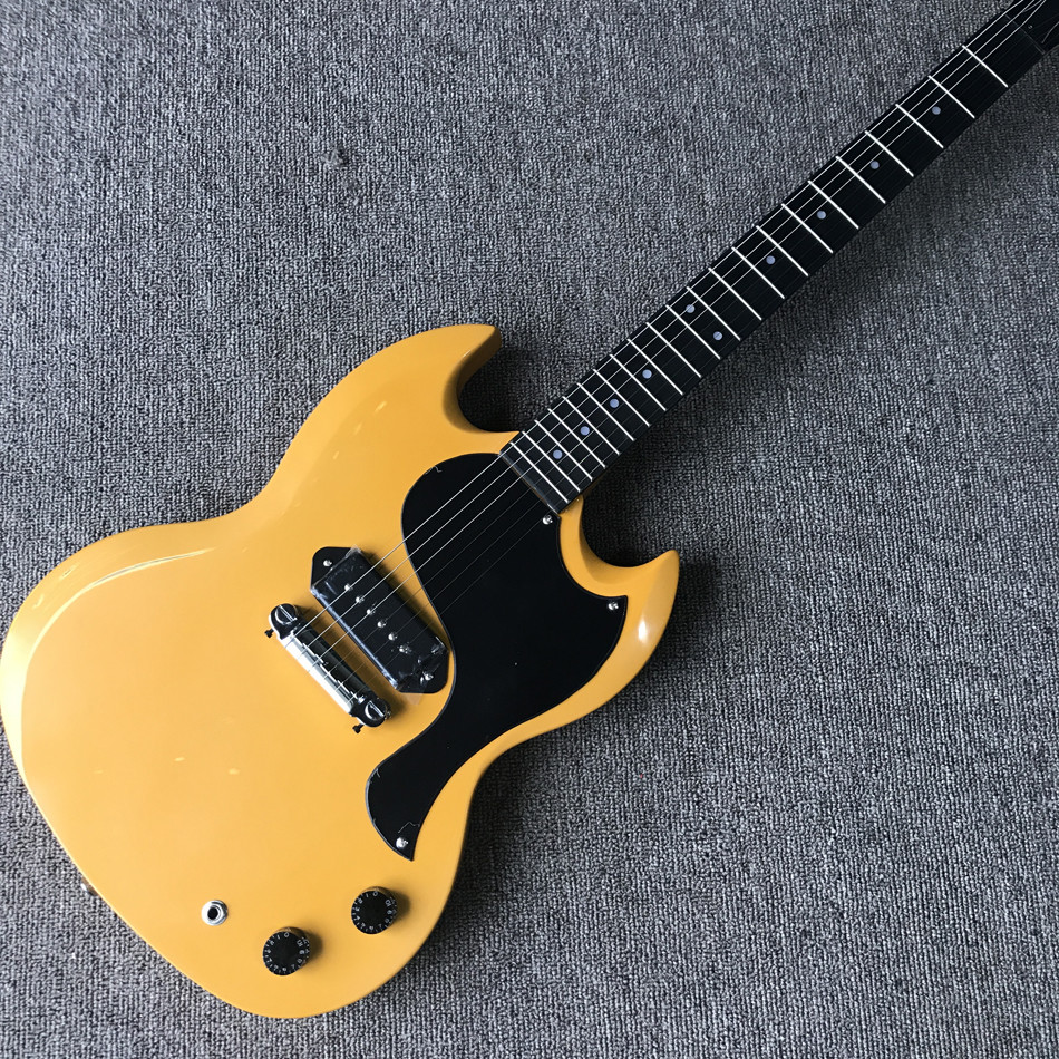 Custom relic SG electric guitar, A P90 pickup, ebony fingerboard relic electric guitar, free shipping