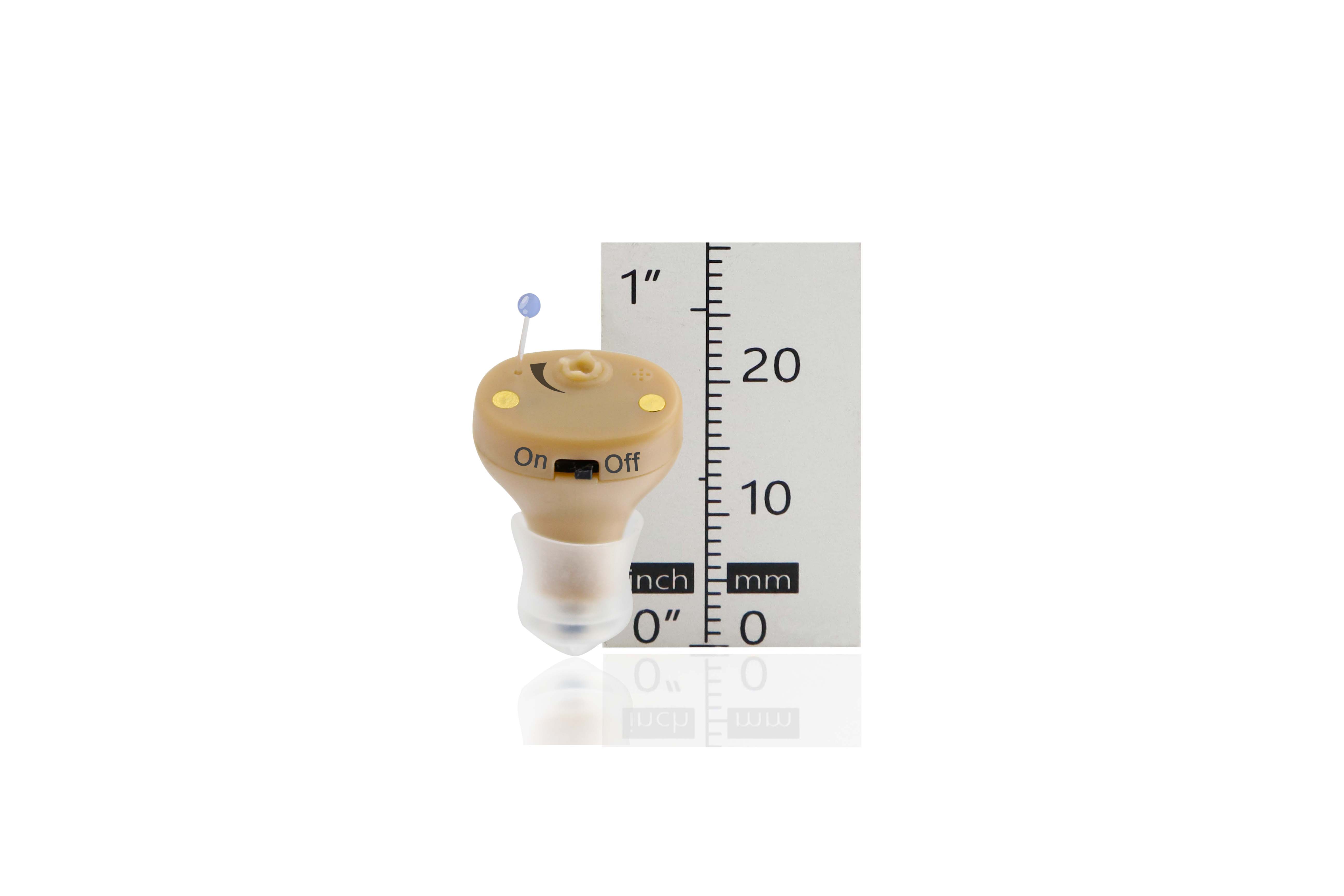 Audifonos Invisible digital Hearing Aids For moderate Hearing Loss Beige