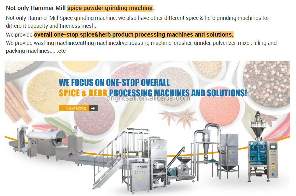 Industry Pumpkin Seed Cake Grinding Machine Food Hammer Mill Brightsail