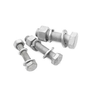 Quality Hot Dip Galvanized Bolt and Nut 1mm-500mm Length Compliant with DIN Standard wholesale