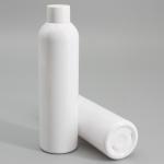 230ml White PET Round Spray Bottle Cylinder Plastic Screw Cap Bottle Clear