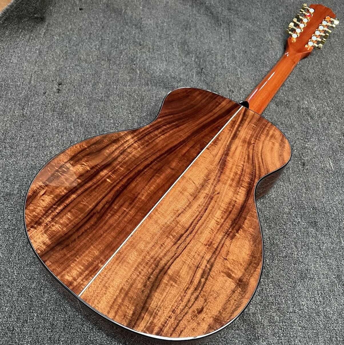 Custom 6 Strings Hawaiian KOA Top Solid Hawaiian Koa Back Sides Mahogany Neck Ebony Fretboard Cutaway K24ce Acoustic Guitar