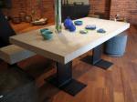 Gardens Outdoor Concrete Furniture GRC Tables Seating Bench