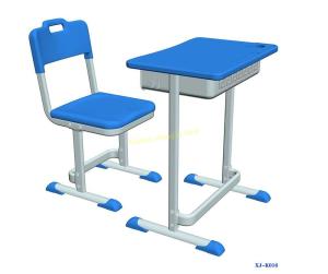 Quality Fixed Height 76 Cm HDPE Study Desk With Groove For Pen / School Classroom Furniture wholesale