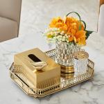 Nordic Aluminum Alloy 32cm Diameter Metal Jewelry Tray