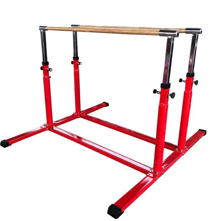 Child Adjustable Gymnastics Bar , Red Gymnastics Training Bar 2500*120*2400MM Size