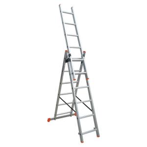 Quality Compact Design Aluminium Telescopic Ladder 3x6 GS EN131 Certificated wholesale