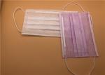 Hospital Disposable Earloop Face Mask / Disposable Mouth Mask Skin Friendly