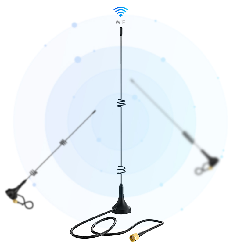 5G Antenna VSWR 1.5 Max Power 50W Frequency 3300-3600 4800-5000Mhz Strong Magnetic Base