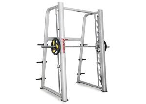 Quality Commercial Grade Gym Fitness Equipment , Gym Smith Machine Silver Color wholesale