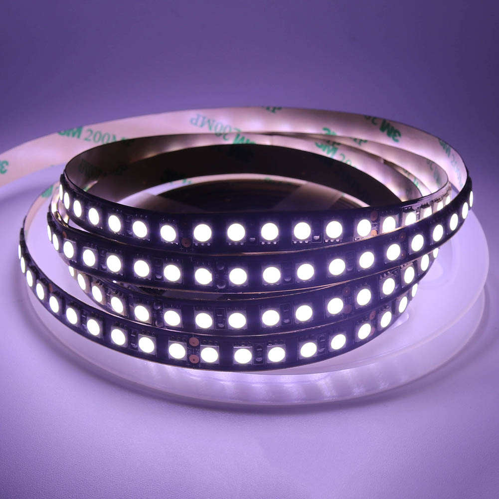 RGB DC 24v Led Strip Lights 5050 Black / White PCB Flexible 120LEDs/M