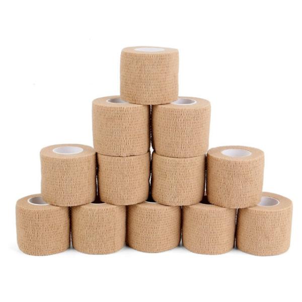 Cohesive Bandage 2" x 5 Yards, 6 Rolls, Self Adherent Wrap Medical Tape,