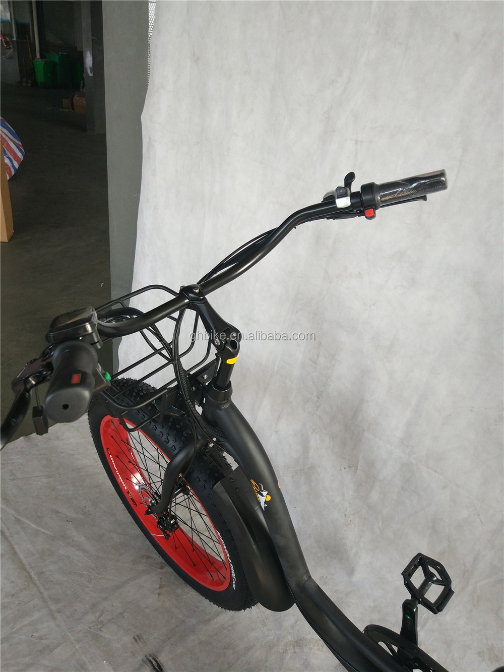 48V Voltage Adult Hybrid Electric Fat Tire Bike 2024 Step Thru Model 31 60 km Range