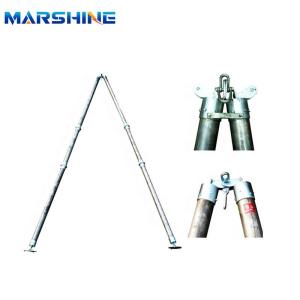 Quality High Strength Aluminum Alloy A-Shape Tubular Gin Pole For Tower Erection Work wholesale