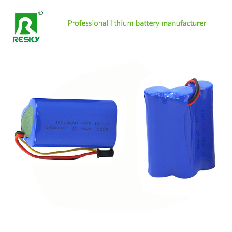 18650 3S1P Lithium Power Batteries 12V 2000mAh For LED Light