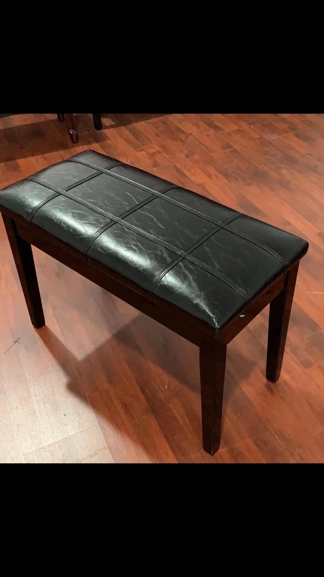 EASTONY Padded wooden Artist piano bench The net size and height of the single lifting stool with box can be adjusted