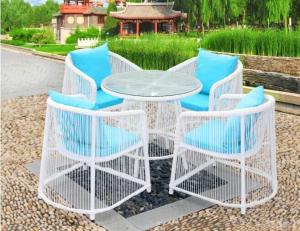 Quality Leisure Aluminium Outdoor Garden wicker chair PE Rattan chair patio Backyard table and chairs wholesale