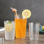 Hard Plastic Cups Clear Plastic Double Colored Rimmed Cups Fancy Disposable