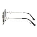 Large Metal Frame Sunglasses Polarized 400UV Scratch Resistant For Women