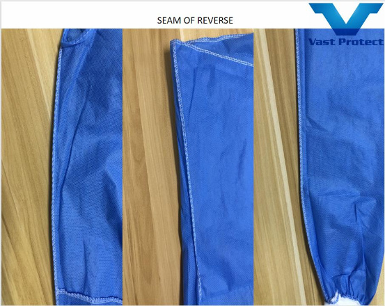 Disposable Lightweight Insulating Clothing Dust and Splash Proof SMS Isolation Gown