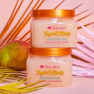 Quality Body Tropical Mango 18oz Sugar Exfoliating Scrub Ultra Hydrating For Skin Brightening wholesale