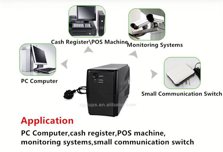 850va 480W Wifi Router Mini UPS Power Supply Offline With Overload Protection