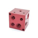 ASTM Standard Metal CNC Parts Stainless Steel Titanium Valve Manifold Block for