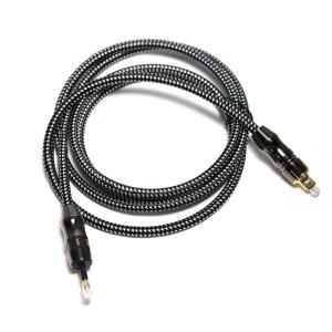 Quality TOSLINK OD6.0mm Digital Optical Fiber Audio Cable Black Zinc Alloy Plastic Wire wholesale