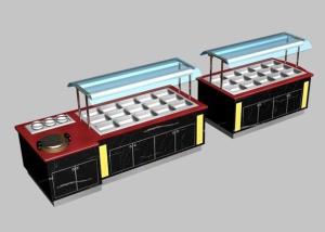 Quality Commercial Buffet Equipment 50Hz With Cabinet , 550L Marble Hot Buffet Counter wholesale